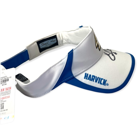 Autographed Kevin Harvick #4 Blue and White Sun Visor - Picture 4 of 7